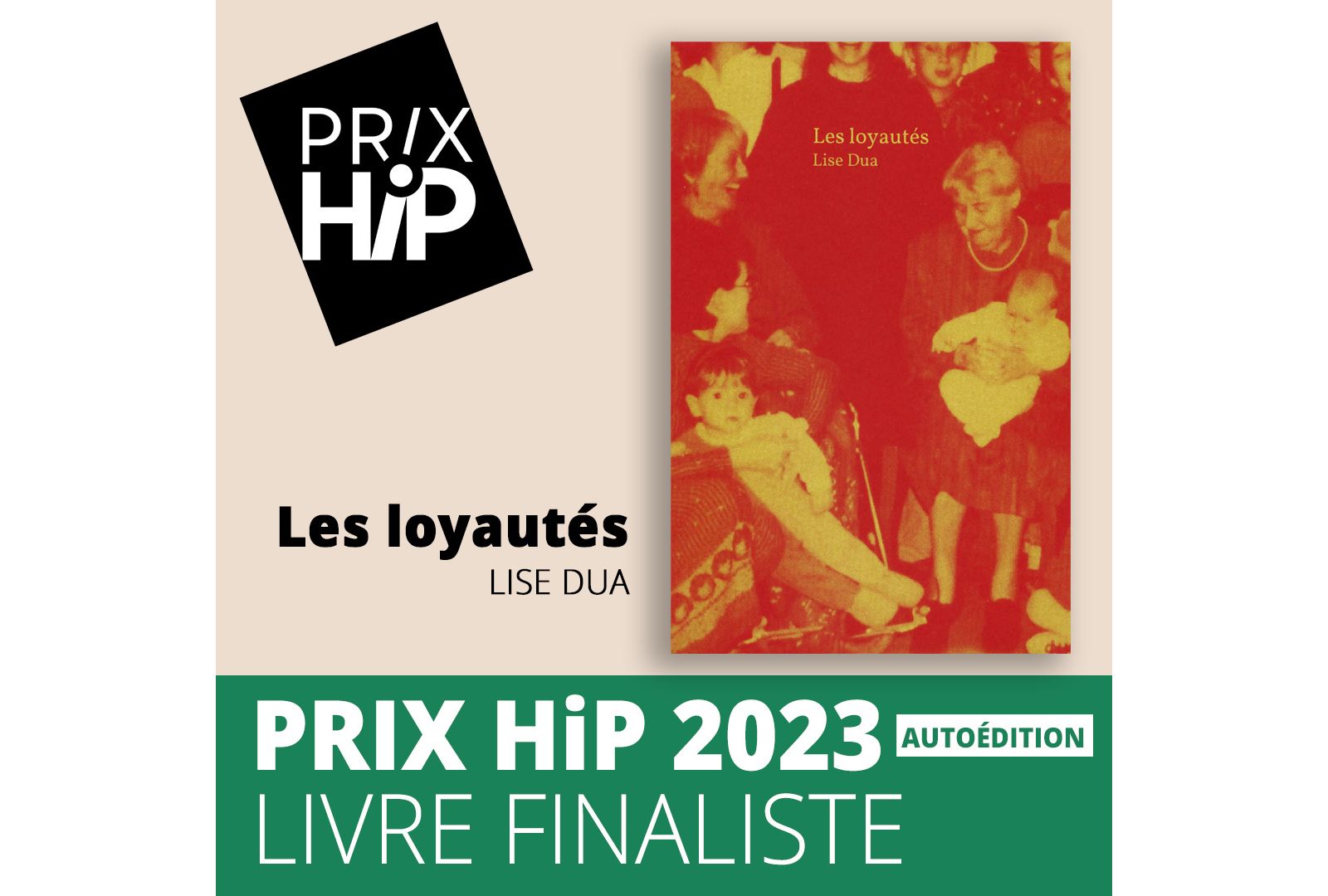 Les prix HiP 2023 Livre finaliste autoédition